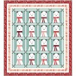 A Beary Christmas Quilt by Wendy Sheppard / 72.5"x80.5" 