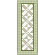 Good Fortune Tablecloth Quilt feat. Budding Roses by Brenda Plaster