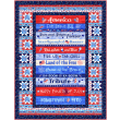 Celebrate the USA Hometown America Quilt by Marsha Evans Moore /47.5"x57.5" 