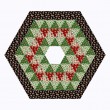 round up tree skirt christmas rodeo by siobhan Fitzpatrick /50"Wx50"H 