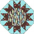 sunburst topper coffee culture by fabric addict /20"Wx20"H