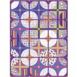 Courtyard - Colorforms Quilt by Everyday Stitches 64"x85"