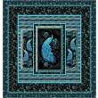 COLORFUL SILENCE BY THE FABRIC ADDICT QUILT FEAT. MAGNIFICENT PEACOCK 
