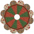 sugarplum treeskirt feat. cozy little christmas by Project House 360- free pattern available in june, 2026