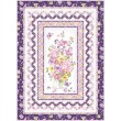 Delicate Beauty Lilac Quilt by Wendy Sheppard /52"x72"