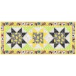 Easy Star Table Runner Best BBQ Ever Quilt by Fabric Addict  /18"x42" 