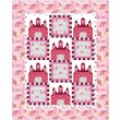 Fairy Tales Pink Quilt by heidi pridemore /64"x79"