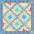 Shimmering Stars -fairy Frost Quilt by Marsha Evans Moore 63.5"x63.5"