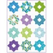 Garden Delight Aqua Quilt by Susan Emory /54"x72"