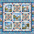 Boothbay Summer Quilt feat. Harbor Days by Marsha Evans Moore - free pattern available February 2027