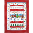 Holly Jolly Gnomes Quilt by Marinda Stewart / 41x56"