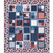 fat Quarter Four-Patch land that I love quilt by Swirly Girls Design 62"x72"