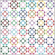 Mod Flowers feat. garden pindot Quilt by heidi Pridemore /54"x54"