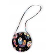 Roundabout Bag - Paul Frank by Poorhouse Quilt Designs 8" diameter w/ 20" strap 