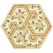 Triangle Frenzy Hexagon - Pumpkin Farm Quilt by Triangle Frenzy 32"x37"