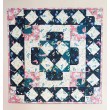 french tile mini Quilt feat English garden by Daisi Toegel