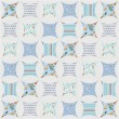 Kaleidoscope Quilt (Blue) feat. Retro Nursery by Project House 360 - free pattern available December 2026