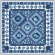 Sailor's Valentine Blue Quilt by Marsha Moore /55.5"x55.5"