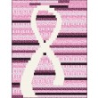 The ribbon Quilt - Think Pink by Everyday stitches /60"x76"