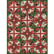 courtyard checkerboard 'tis the season by everyday stitches /64"Wx85"H