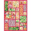 Tropical Floral Tiles Quilt feat. Tropical Sonata by Ladeebug Design