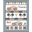 Race Day Vroom! Quilt by Couch House Designs /46"x59"