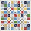 Stacking Blocks whistle stop tour Quilt  by Natalie Crabtree /55"x55" 