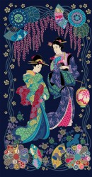 MOONLIT KIMONO PANEL -24" REPEAT