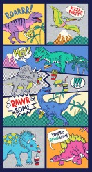 RAWRSOME DINO PANEL - 24" REPEAT