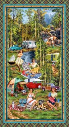 GONE CAMPING PANEL -24" REPEAT