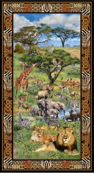 SERENGETI PLAINS PANEL - 24" REPEAT