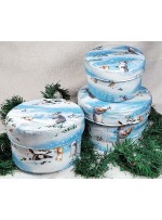 Holiday Nesting Band Boxes  by RJR creations