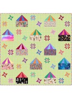 Circus Tents Quilt feat. A Night at the Circus By Natalie Crabtree  - Free Pattern Available in October, 2024