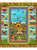 Flying High Quilt feat. Acme Flying School by Marsha Evans Moore - free pattern available November 2026