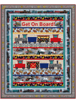 Get on Board all aboard by Marsha Evans Moore quilt