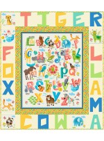 storytime alphabits quilt by tamirinis /36"Wx41"H