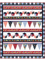 Playtime USA Quilt feat. Americana Baby by Marsha Evans 