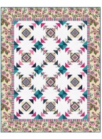 Provencial April in Paris Cream Quilt by Heidi Pridemore /57.5"x71.5"
