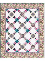 Provencial April in Paris Cream Quilt by Heidi Pridemore /57.5"x71.5"