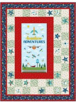 Flying High Stars Quilt feat. Aviation Adventure by Ladeebug Design