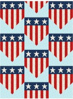 Star Spangled Shield Quilt  feat. Aviation Adventure by Sew Much More 