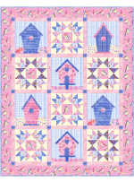 Tenants Welcome Birdsong Quilt by Marsha Evans Moore - 43-1/2"x55-1/4"