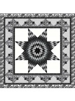 Black Hole Quilt by Project House 360 black and white