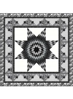 Black Hole Quilt by Project House 360 black and white