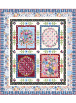 Flower Play Quilt feat. Bohemian Lane by Marsha Evans Moore- free pattern available May 2026