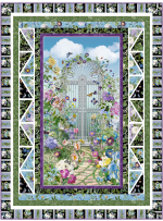 Garden Path Quilt Botanical garden by Marsha Evans Moore