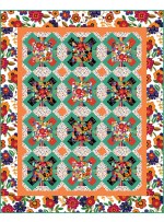 Gardens at the crossroads Quilt Bright and Bold by Heidi Pridemore 