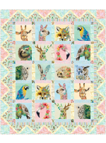 Here's Looking at you Brush with Nature quilt by Marsha Evans Moore /48.5"Wx57.5"H 