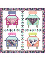 Girl's Trip Quilt by Natalie Crabtree /77"x78"