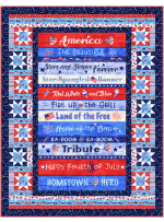 Celebrate the USA Hometown America Quilt by Marsha Evans Moore /47.5"x57.5" 